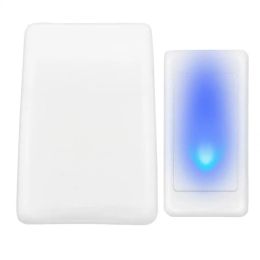 Sonnettes de porte 7 lumières de couleur flash + sonnette de porte de la musique maison âgée / sourd les hommes de porte sans fil 3 modes de travail volume réglable tons en option