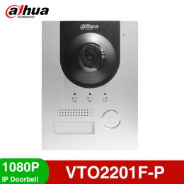 Sonnettes Dahua Mullanguage VTO2201FP Remplacez VTO2202FPS2 Poe IP Metal Villa Door Door Door Phone IP Vidéo Intercom Appel To Phone App