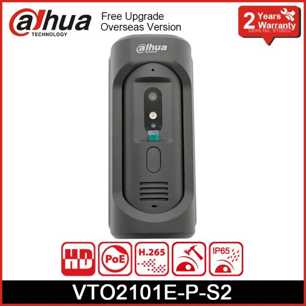 Sonnettes Dahua VTO2101eps2 IP Villa Door Station Poe IP65 IK10 Conférenciation intégrée Twoway Video Audio Interphone Réduction du bruit de porte de porte
