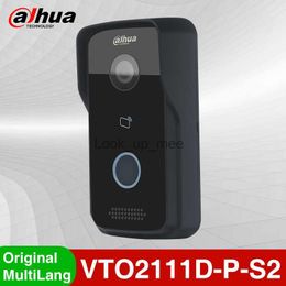 Deurbellen Dahua VTO2111D-P-S2 Meertalige Home Video Intercom Deurbel Buiten Mini Camera IP Villa Deurstation App Afstandsbediening PoE HKD230918