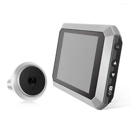 Sonnettes numériques Magic Eye Viseur électronique Vision nocturne Visionneuse vidéo 1400mAh Batterie au lithium intégrée Caméra 1080P