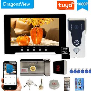 Sonnettes Dragonsview Tuya interphone vidéo sans fil avec serrure électronique sonnette vidéo WIFI système de sécurité domestique intelligent HKD230918