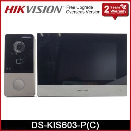 Sonnettes DSKIS603P (c) Kit d'interphone vidéo Hikvision IP DSKV6113WPE1 (C) Station de porte de porte PoE DSKH6320WTE1 WiFi Indoor Monitor