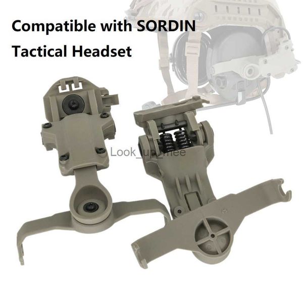 Sonnettes cache-oreilles électroniques Airsoft casque accessoire tactique ARC Rail adaptateur pour MSA SORDIN casque tactique tir chasse Headse HKD230918