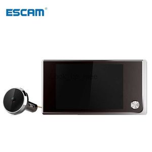 Sonnettes Escam C01 3,5 pouces LCD numérique 120 degrés judas visionneuse photo surveillance visuelle électronique œil de chat caméra sonnette caméra HKD230919