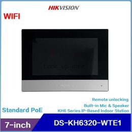 deurbellen hikvision 7 inch poe wifi video-intercoms binnenstation monitor dskh6320wte1 ingebouwde microfoon en luidspreker ondersteuning ontgrendeling op afstand hkd230918