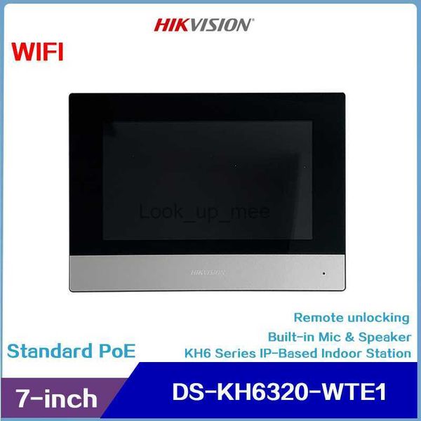 Timbres Hikvision 7 pulgadas poe wifi videoporteros monitor de estación interior dskh6320wte1 micrófono incorporado y soporte de altavoz desbloqueo remoto hkd230918