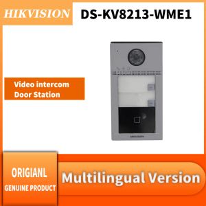 Deurbellen Hikvision DSKV8213WME1 (B) Video Intercom Door Bell Wireless Card Lees Poe Power Villa Outdoor Telefoon