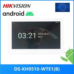 Doorbellen Hikvision International versie 10 inch DS-KH9510-WTE1 (B) Indoor Monitor 802.3af Poe app Hik-Connect WiFi Video Intercom HKD230918