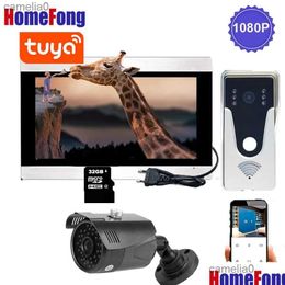 Campainhas Homefong 1080P Sistema de telefone de porta de vídeo Wifi sem fio Smart Intercom Mobile App Controle Remoto Campainha com Cctv Drop Delive Dh5Un