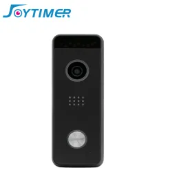 Sonnette de porte Joytimer 4 câblé vidéo Panneau d'appel téléphonique de porte 1200TVL Bell extérieur IP65 Angle d'angle de vue imperméable de 130 °