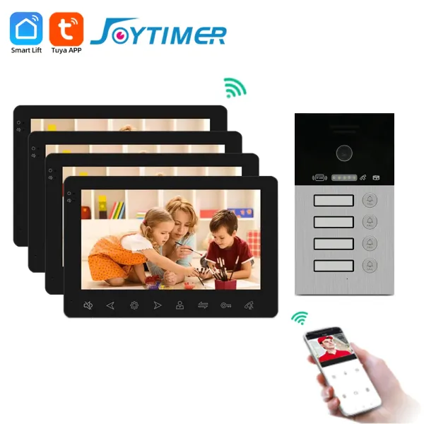 Sonnettes de portes Joytimer Tuya Smart Phone Smart WiFi Wi-Wireless Interphon