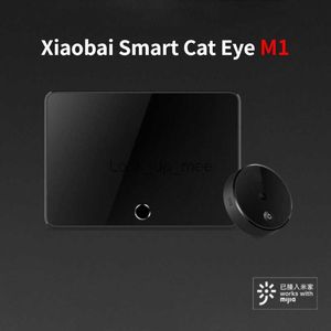 Sonnettes M1 Xiaobai Smart Camera Sonnette Cat Eye Infrarouge Vision nocturne Détecteur de visage AI Détection humaine Écran LCD Travailler avec pour Mi App HKD230918