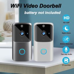 Deurbellen M10 Wireless WiFi Video Deurbel 720p HD Smart Camera Door Bell Remote Visual Intercom Night Vision Home Beveiliging voor appartement 221119