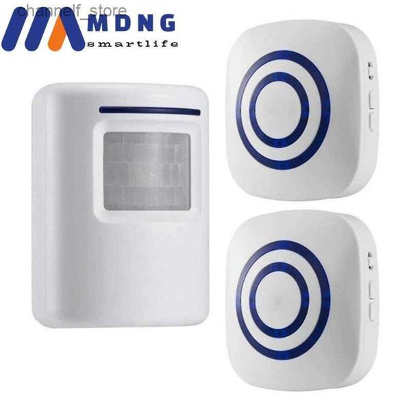 Timbres Nuevo 110V-240V timbre inalámbrico PIR sensor infrarrojo detector de movimiento timbre de entrada receptor de alarma transmisor enchufe UE/EE. UU. Y240320