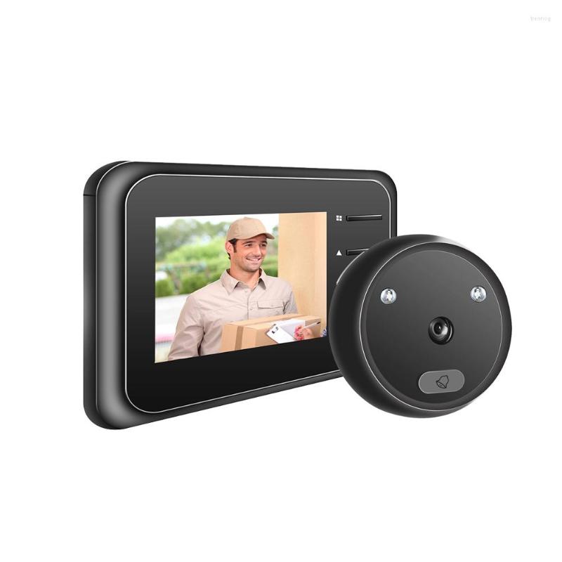 Deurbellen r11 digitale peephole kijker deurbelcamera 2,4 inch scherm ir nacht visie elektronische deur oogbell home outdoor