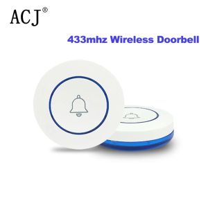 Deurbel rondom vorm 433MHz draadloze deurbel knop Home Button Doorbelsensor voor huisinbreker alarmsysteem