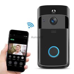 Deurbellen Slimme Camera Wifi Deurbel 720p Video-intercom Draadloze Deurbel Cloudopslag Aiwit App Regendicht Home Security Camera YQ231111