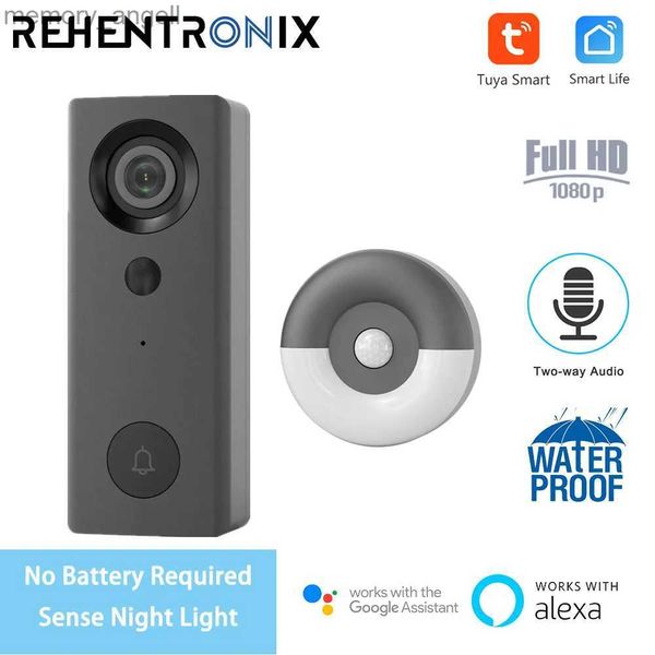 Sonnette de portes Smart Home WiFi Video Wired Door porce 1080p HD TUYA DOORGELL AVEC CAME DE SÉCURITÉ APPARACE À TABLE ALEXA HOME DOOTHELL YQ230928