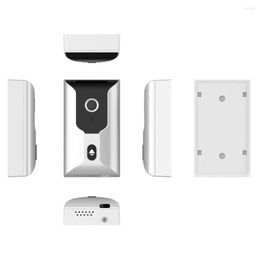 Sonnettes de porte intelligentes USB rechargeables avec carillon WiFi à distance vidéo sonnette caméra grand angle antivol sans fil HD vision nocturne visuelle