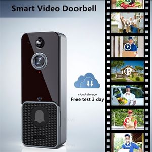 Sonnettes T6 Smart Sonnette vidéo sans fil Interphone visuel numérique WIFI Sonnette Étanche Électronique Portier Caméra de sécurité à domicile 221025