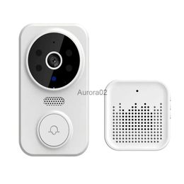 Sonnettes Tuya populaire M8 sans fil sonnette caméra 1080 HD Informe anneau carillon WiFi vidéo interphone intelligent sonnette YQ231111