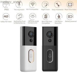 Sonnettes Tuya Smart Home vidéo sonnette étanche Vision nocturne sécurité à domicile FHD caméra numérique interphone visuel WIFI porte cloche Cam DB204 YQ230928