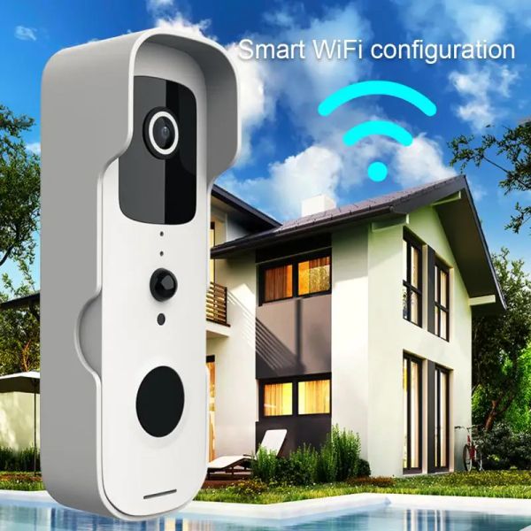 Sonnets de porte tuya smart home vidéo sonnette de porte wifi wifi extérieur porte sans fil pile imperméable batterie interphone google alexa haut-parleur caméra