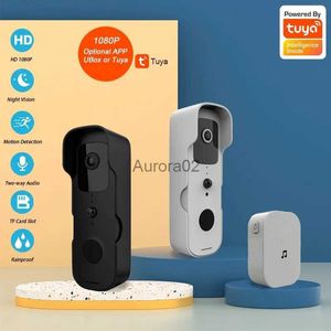 Sonnettes Tuya T30 Ubox sonnette sans fil intelligente WiFi interphone vidéo numérique sécurité à domicile sonnette électronique portier maison caméra YQ231111