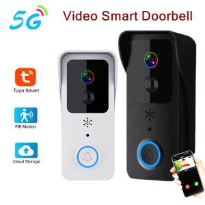 Coupée à portes TUYA WiFi 5G Video Door Doorles Wireless 1080p Camera Pir Motion Detection Outdoor Security Smart Home Imageproofrom pour la maison