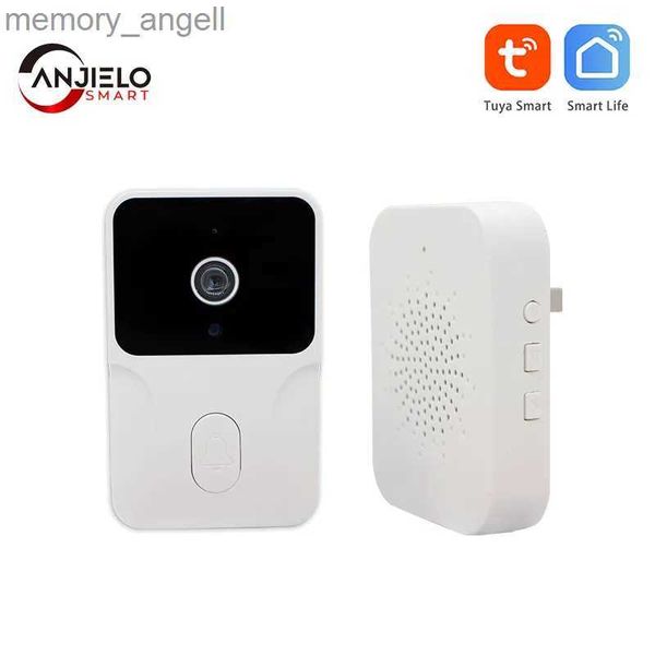 Timbres de puerta Tuya Wireless Digital Video Door Bell Peephole Intercom Spyhole con WIFI Sistema de protección de seguridad para el hogar inteligente para residencial YQ2301003