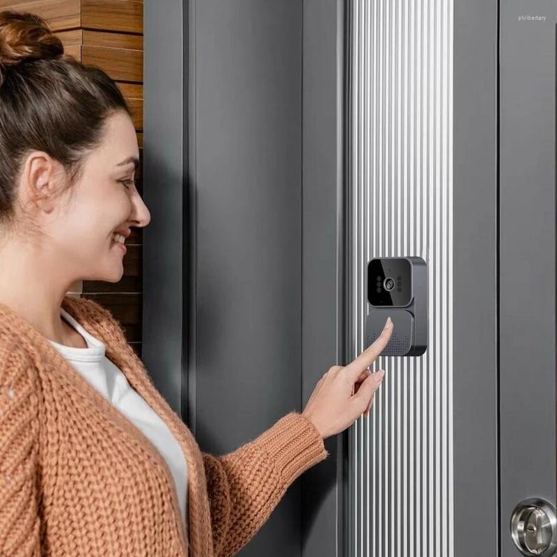 Doorbells Video Doorbyn Intercom Kablosuz Kapı Çanı 1080p IR Night Vision Visual 2.4G 4.3inch IPS Ev Güvenliği için