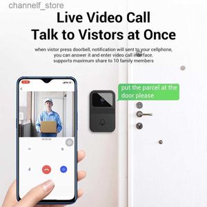 Deurbellen Videodeurbel-naar-stemcommunicatie voor privacybescherming, verkrijgen van foto's van bezoekersintercomsysteem deurbelcamera'sY240320