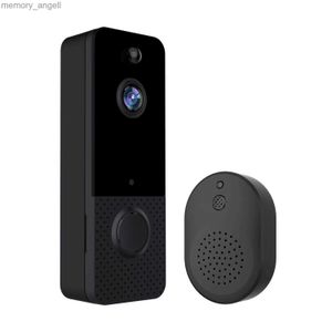 Sonnettes d'interphone vidéo sonnette WiFi sans fil sonnette de porte caméra alimentée par batterie Audio bidirectionnel extérieur étanche caméra de sécurité sonnette YQ2301003