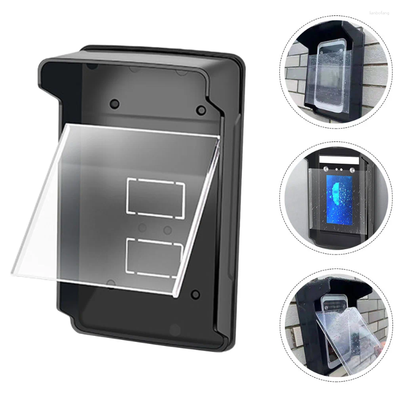 Doorbells Waterproof Doorbell Cover Accessories Protector Fingerprint Machine Shell Control Plastic Rain