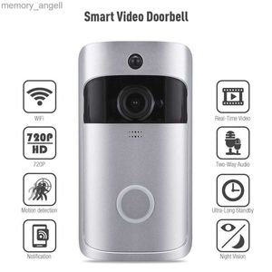 Deurbellen WiFi Deurbel Smart Home 720P HD Draadloze Telefoon Deurbel Chime Camera Beveiliging Video Intercom IR Nachtzicht voor Appartementen YQ230928