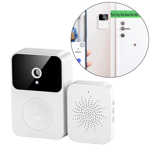 Sonnette de portes WiFi Smart Wireless Remote Doorbell peut appeler les appels à deux voies