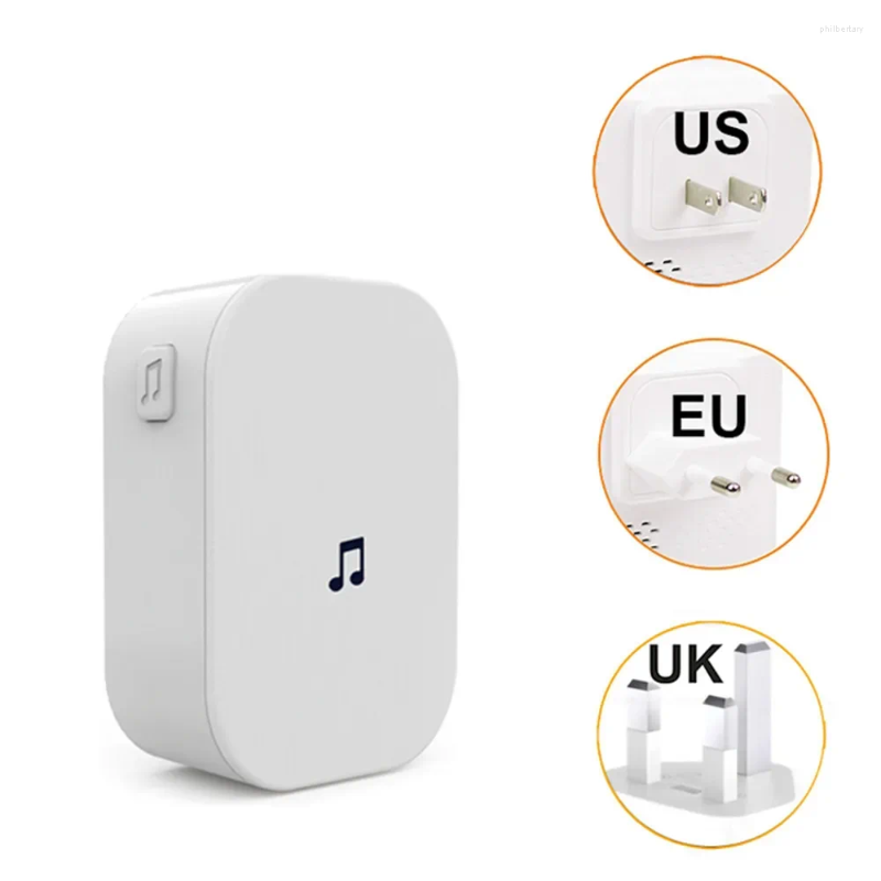 Sonnette de portes sans fil carillon intérieur pour eken v7 v6 v5 récepteur wifi ding ding dong