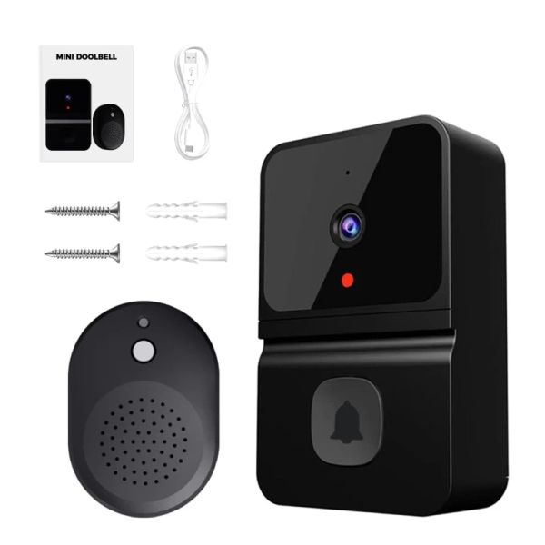 Coupée sonnette de porte sans fil WiFi WiFi Extérieur Caméra Sécurité de la nuit VIDEO DORICE VIDEO PORTES AVEC CAMIS POUR LA PORTE DU PORTE DROPS