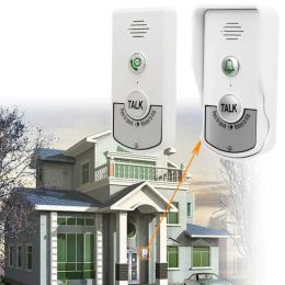 Sonnettes de portes sans fil Connecteurs de portes 1000m Distance excellente Chip White Voice Interphone Doordes de portes pour Homes Hotels Villas Usine