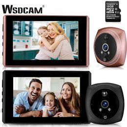 Sonnettes WSDCAM 4,3 pouces judas caméra vidéo vidéo-oeil moniteur de détection de mouvement judas numérique vision nocturne PIR 221108