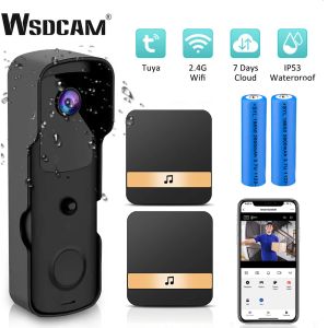 Sonnette de porte WSDCAM HD 1080P TUYA VIDEO DOORGEL WIFI CAME DOOT DOOR SEPHELL