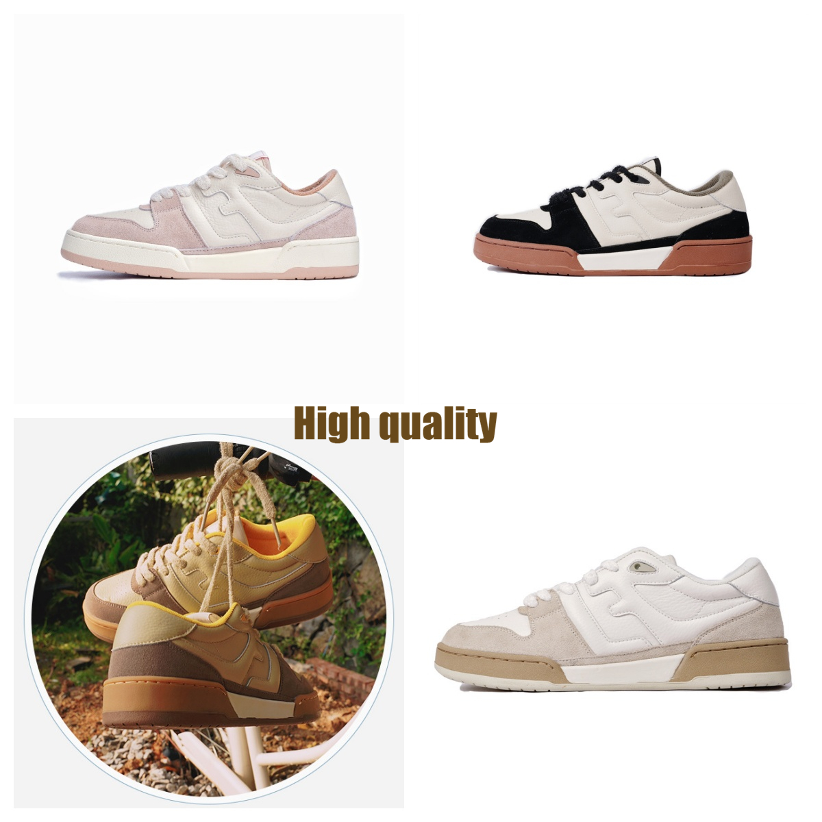 Dopaminfärgade kvinnors skor vår och höstens mångsidiga vind Little White Shoes Women's Thick Sole Board Shoes Fashion Classic Vintage