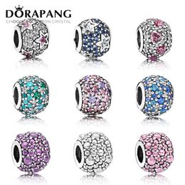 DORAPANG 100% Plata de Ley 925 pura plata brillante estadísticas Clip Charm Bead Fit Pulsera Original DIY pulsera toda la fábrica 245S