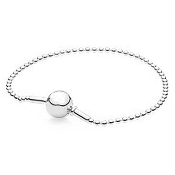 DORAPANG Pulsera clásica de Plata de Ley 925, oro rosa, buena circonita transparente, cuentas aptas para pulseras de nieve DIY, fábrica de joyería entera 1287S