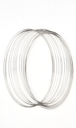 Doreenbeads 100 lussen geheugen kralendraad voor handgemaakte ketting sieraden diy accessoires stalen draad sieraden bevindingen 140 mm 2012119393348