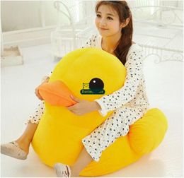 Dorimytrader 100 cm géant doux dessin animé canard jaune jouet 39039039 gros animaux canards poupée canapé joli enfants cadeau de noël DY613321241436