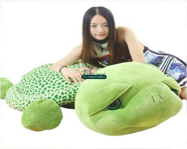 Dorimytrader 59039039 150cm encantador peluche suave Animal gigante tortuga juguete regalo de cumpleaños para bebés DY606629581634