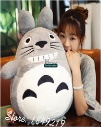 Dorimytrader 75 cm Japon Anime Totoro Oreiller En Peluche Doux Géant 30039039 Dessin Animé Totoro Jouet Poupée 3 Couleurs Joli Cadeau De Bébé DY6119004577