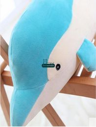Dorimytrader 90 cm géant en peluche émulationnel dauphin jouet en peluche doux grand 35039039 Animal dauphin oreiller poupée joli bébé cadeau D6983506